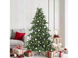 Vidaxl Árvore De Natal Articulada Artificial Verde 180 Cm Pvc E Aço