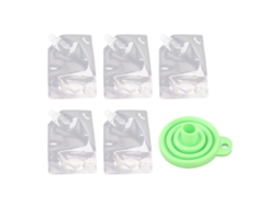 5pcs Sacos de Armazenamento Selados Transparentes para Grãos Arroz Cereais Farinha Nozes 1kg S/MARCA