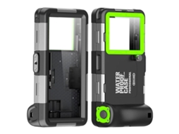 Capa Yuysan Compatível Com Iphone 6 Até Iphone 16 Pro Max, Impermeável Até 15m, Preto E Verde