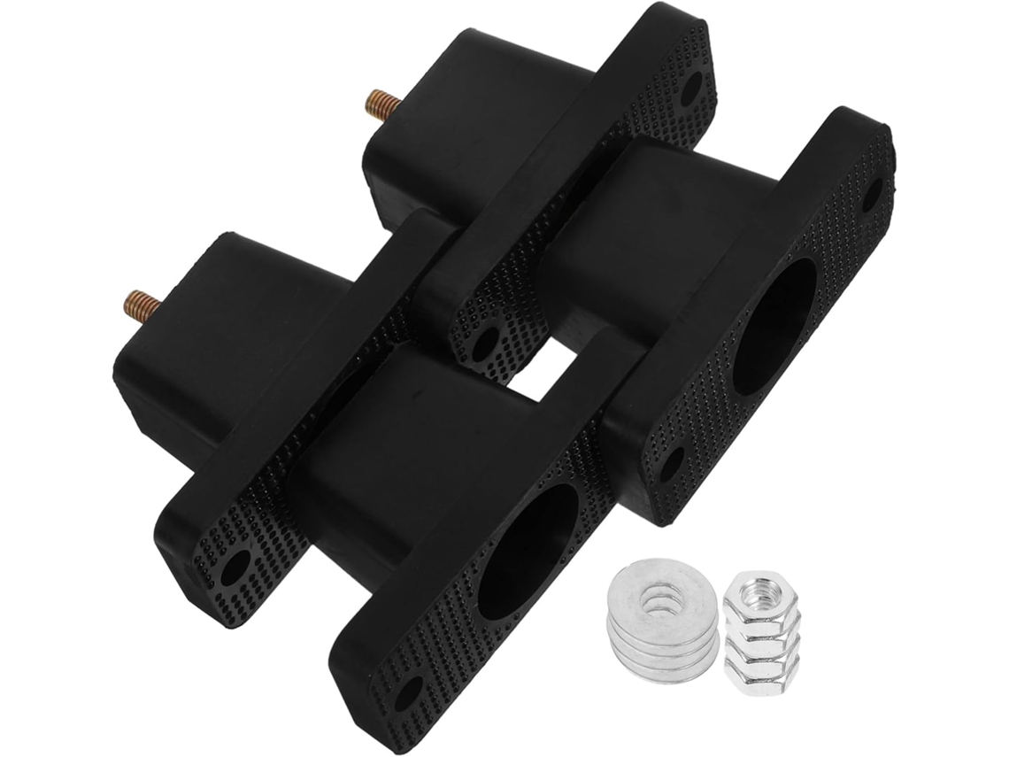 Lurrose Conjunto De 4-tapetes Absorventes Choque Para Ar Condicionado Almofadas Borracha Resistentes Antivibração E