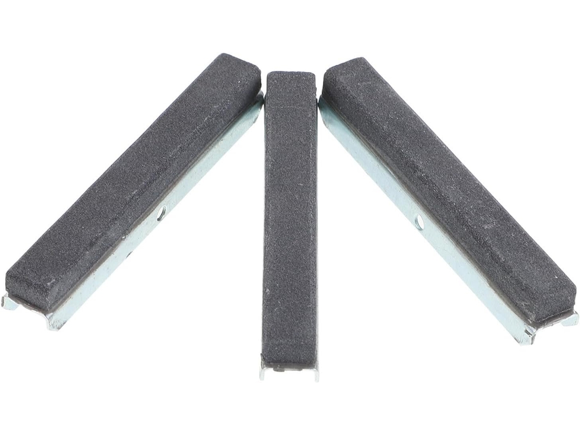 Conjunto De 3 Pedras De Afiar Cilíndricas De Metal Prateado De 3 Polegadas Com Manual De Instruções.