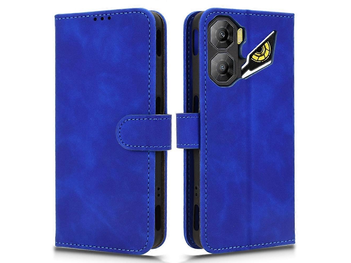 Capa De Couro Tipo Carteira Flip Para Zte Nubia Neo 3 5g, Com Sensação De Pele E Antiqueda, Azul