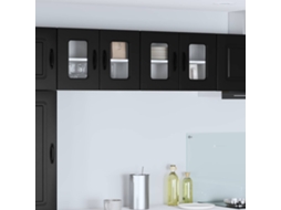 Vidaxl Painel De Lava-louça Kalmar Preto 60 X 31 X 40 Cm