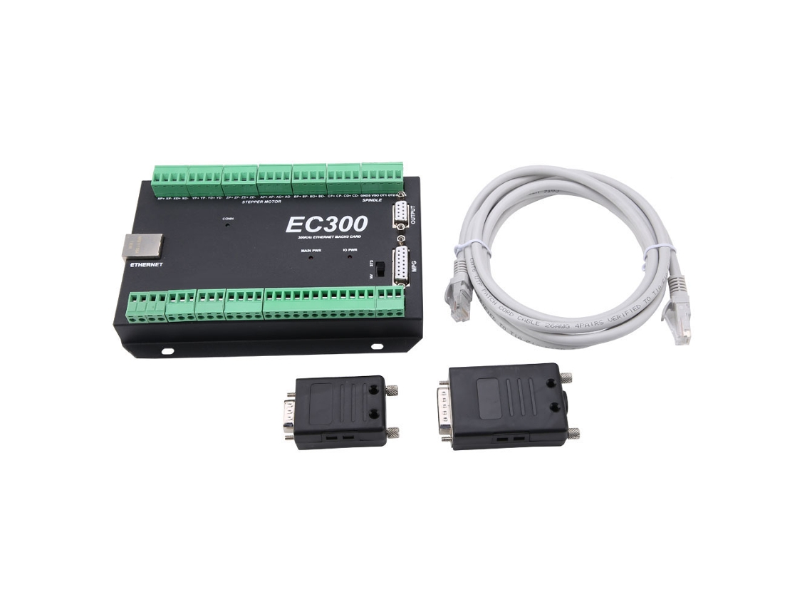 Controlador Cnc Mach3 Ec300 5 Eixos Ethernet 300khz