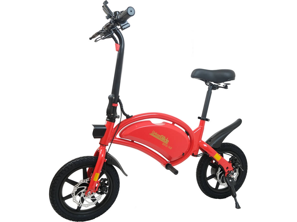 Bicicleta Elétrica URBANGLIDE 140 Vermelha (400W - Autonomia:18km)