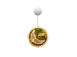 Laxiscreed Moon Luz De Pendurar 24cm Com Led Branco Quente Para Decoração Ramadan