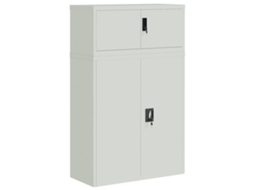 Arquivo 90x40x145 Cm Aço Cinzento light MAISON EXCLUSIVE