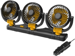 Ventilador Para Painel De Carro, Ventilador Giratório De 12v 24v Com Três Cabeças, Resfriamento Em Duas Velocidades