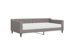 Daybed With Mattress, Daybeds With Mattresses Vidaxl Cinzento-acastanhado Tecido (100 X 200 Cm)