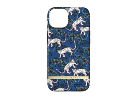 Capa para Iphone Leopardo Azul 13