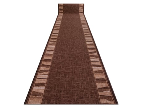 Pasadeiras Antiderrapante DYWANY LUSZCZOW (100 x 270 cm - Poliamida - Castanho)