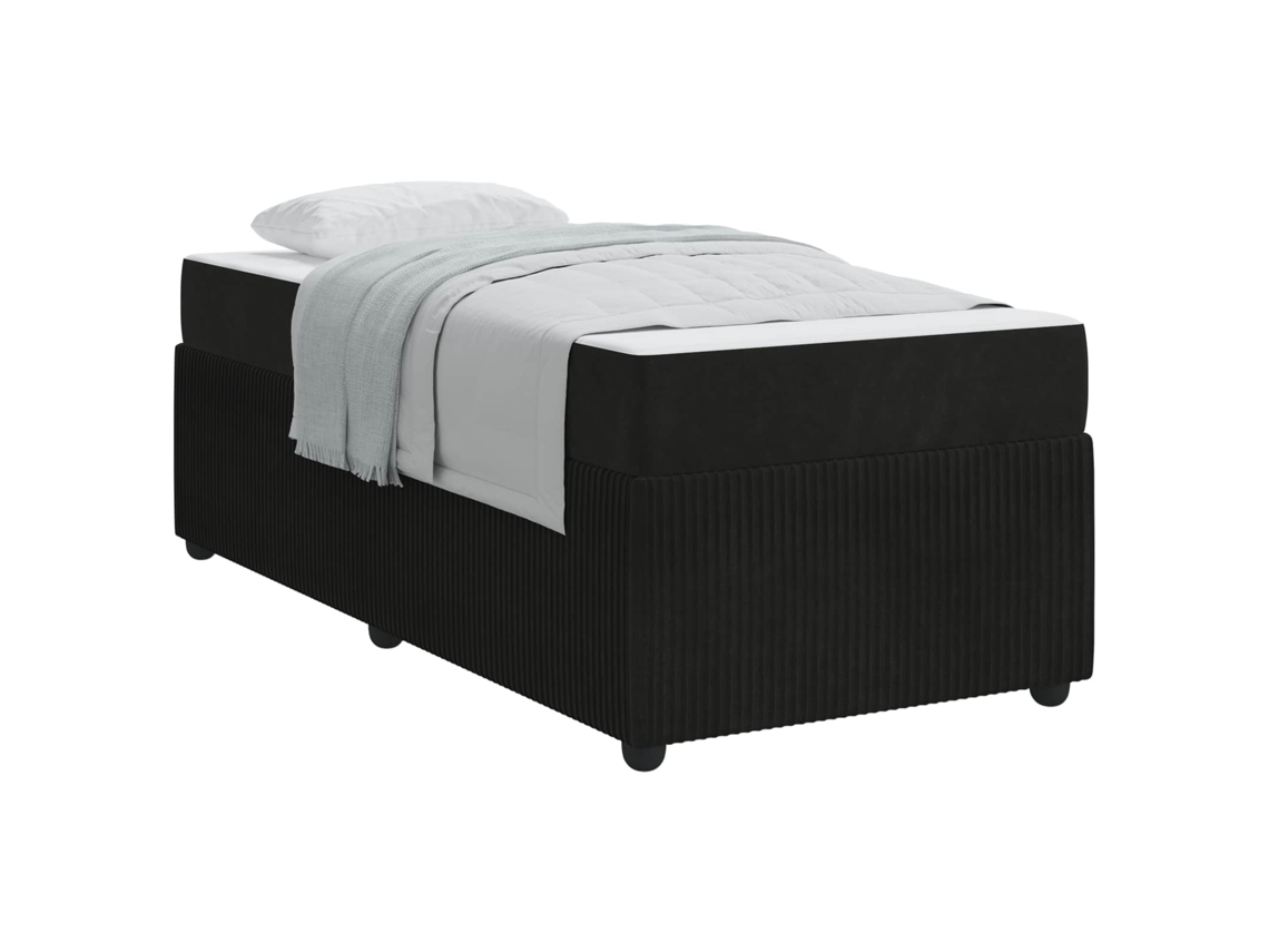 Estrutura da Cama com Colchão Preto Tecido MAISON EXCLUSIVE 90x200 cm