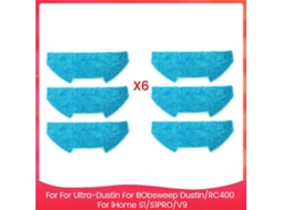 Conjunto De 6 Panos De Limpeza Para Esfregão Ultravision Compatível Com Bobsweep Dustin/rc400_glo