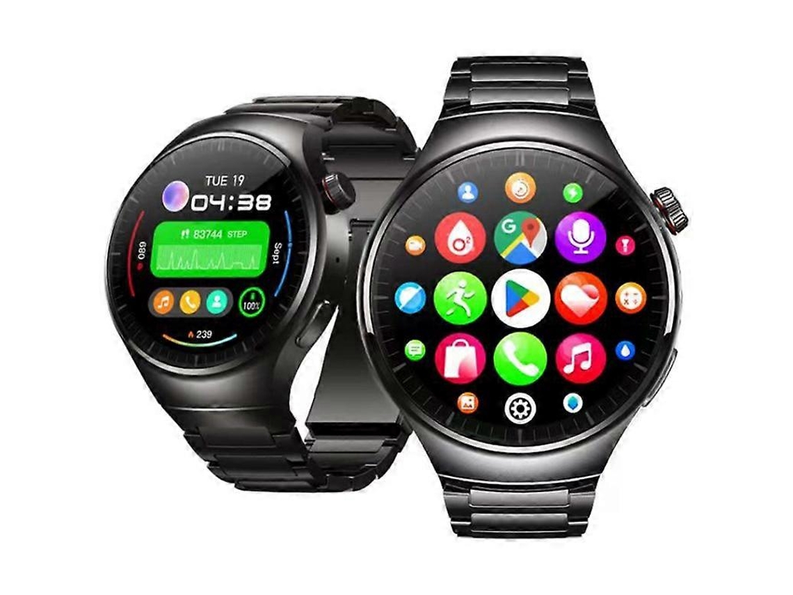 Smartwatch Zeblaze Thor Ultra Android com tela AMOLED de 1,43 polegadas e pulseira de aço Hengrongshen