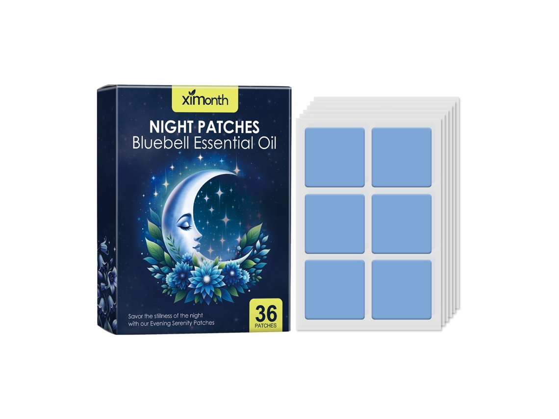 Patch de Sono Ximonth Noturno com Óleos Essenciais Jasmim Lavanda Citrus Blue Wind
