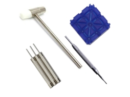 Kit De Ferramentas Para Remover Pulseiras De Relógio Com Martelo E Ferramentas De Extração De Pinos Azul