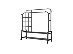 Suporte Para Roupas, Design Móvel, Montagem Fácil, Preto