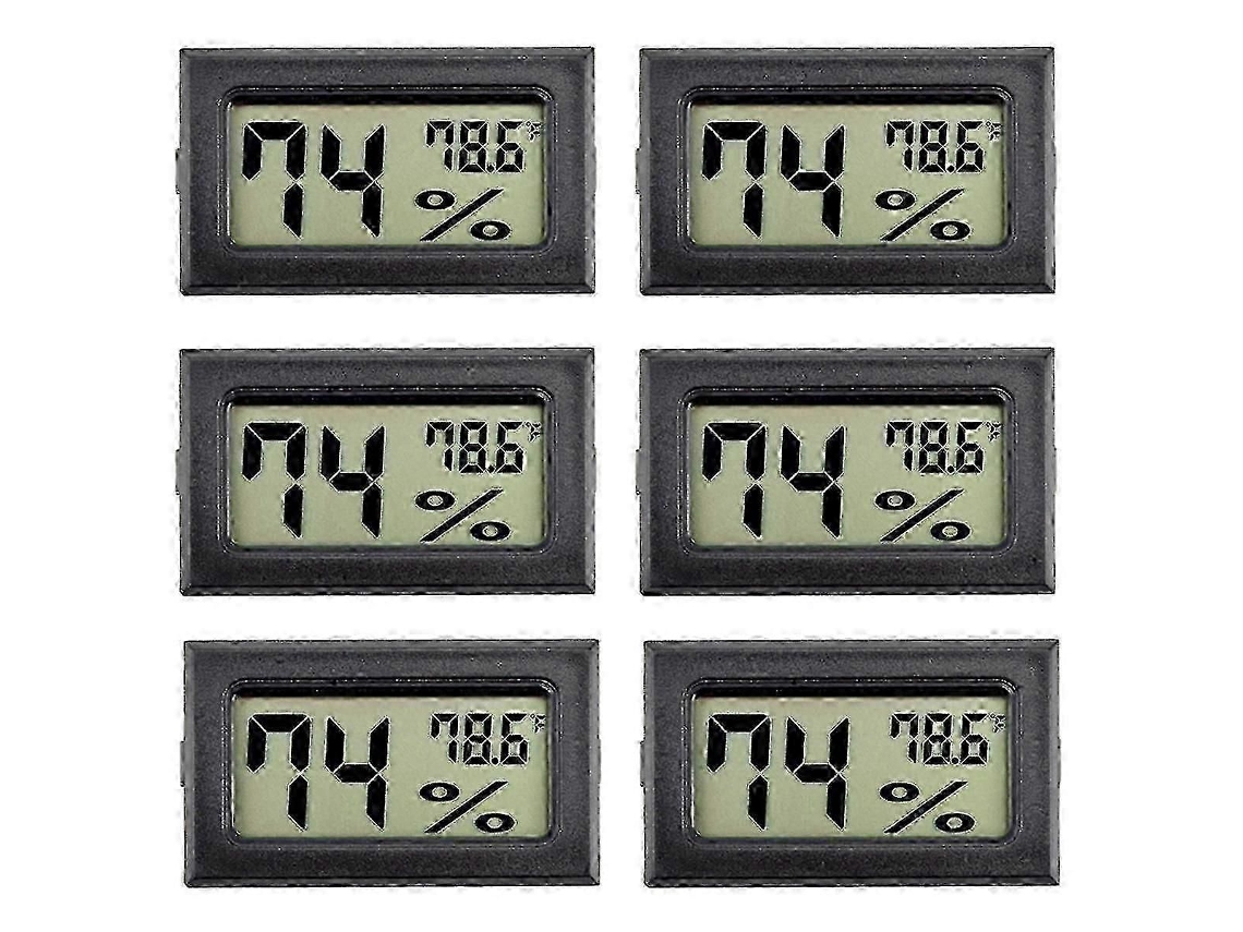 6pack Mini Higrômetro Medições Digitais Para Pequenos Espaços Na Europa