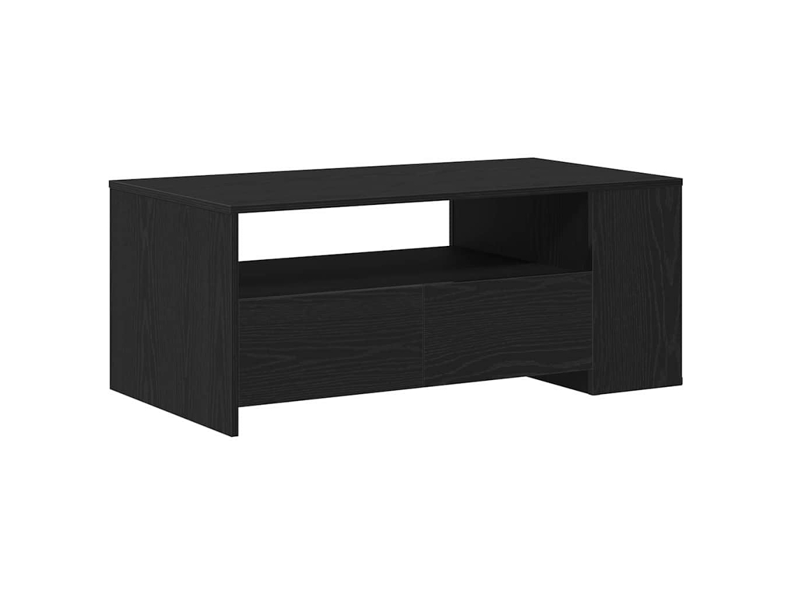 Mesa de Centro com Gaveta Carvalho Preto 102x55x43,5 cm MAISON EXCLUSIVE