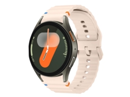 Bracelete para Samsung Galaxy Watch Fe/7/6/5/4 silicone com Fivela Colorida e Costura Ondulada Rosa XIAOMOYU