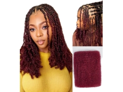 Extensões De Cabelo, Textura Cacheada Kinky, Ideal Para Tranças, 99j-b, 4pcs/lote, 18polegadas-c