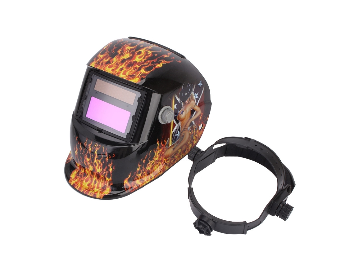 Capacete de Solda com Escurecimento Automático Solar Proteção Facial para Mig/arc/tig