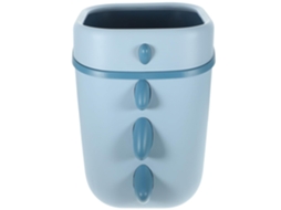 Lixeira Sem Tampa Azul Com Desenho De Dinossauro, Grande Capacidade, Feita De Plástico Resistente, P Gokoco