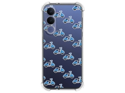 Capa Tumundosmartphone De Silicone À Prova De Choque Para Vivo V70 Fe Com Estampa De Scooter E Desenho Animado