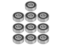 10pcs Rolamentos De Esfera Com Vedação De Borracha Sulco Profundo Radial Mini Para Dispositivos De Movimento Linear 6304