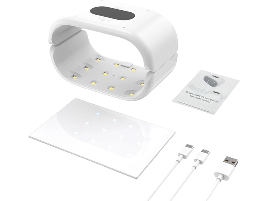 Lâmpada de Resina Uv Dupla, 24 Leds, Alimentada por Usb ZYBLSSBB