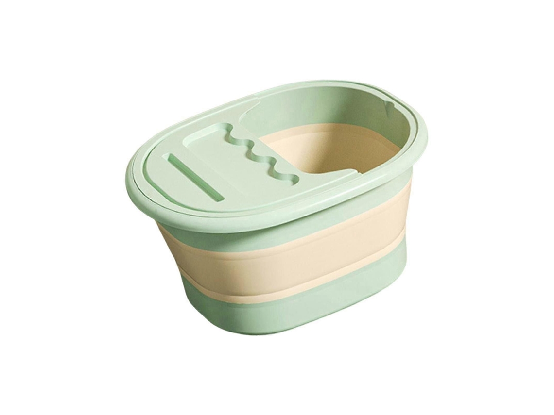 Banheira Dobrável Para Os Pés, Balde Banho De Spa Pés Com Massageador Camping.