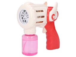 Pistola Elétrica De Bolhas Com Luz E Música Para Crianças 120ml Rosa