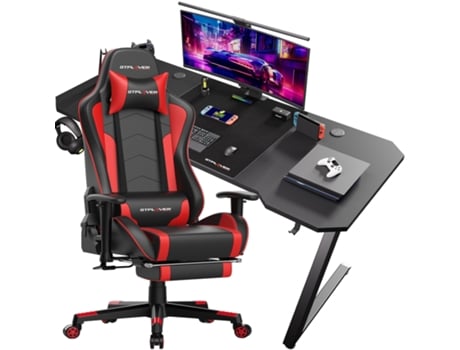 Cadeira Gamer Mesa Gamer Em Z, Ótima Combinação De Relação Qualidade Preço Gtplayer