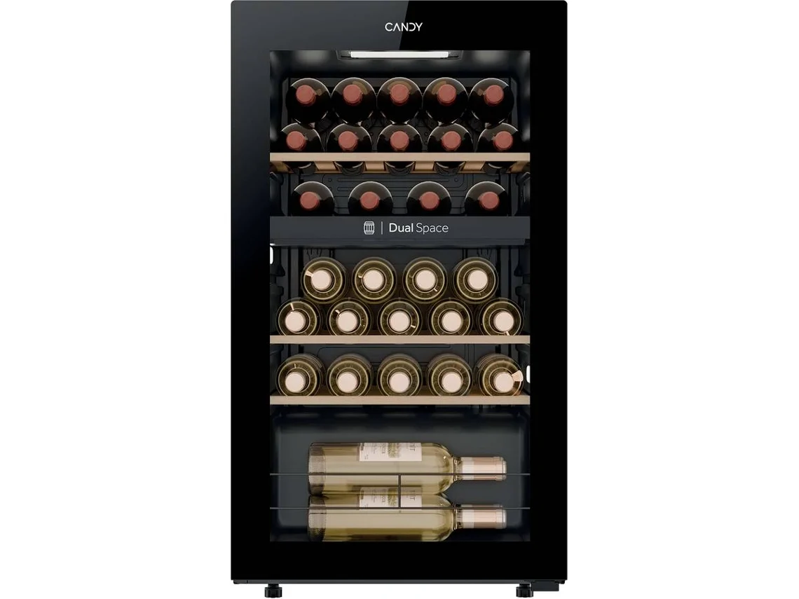 Cave de Vinho CANDY CNWQ4G32G2 G (32 Garrafas - 85 cm - Preto)