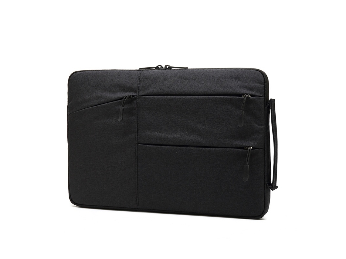 Elysve Bolsa Para Portátil, 13 Polegadas, Lona, À Prova De Água, Antichoque 360°, Cor Preta