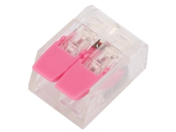 30 Conectores De Fios Rápidos Pct-412, Bloco Terminal Universal Compacto (rosa)