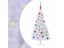 Conjunto 1 Decoração De Natal Vidaxl Branco Pvc (120 Cm)