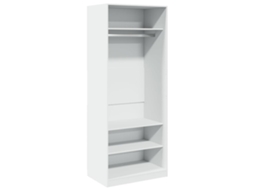 Roupeiro 80x50x200 Cm Derivados da Madeira Branco MAISON EXCLUSIVE