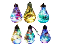 Laxiscreed Conjunto De 6 Velas De Natal Com Bolas De Vidro Led Para Decoração Natalícia