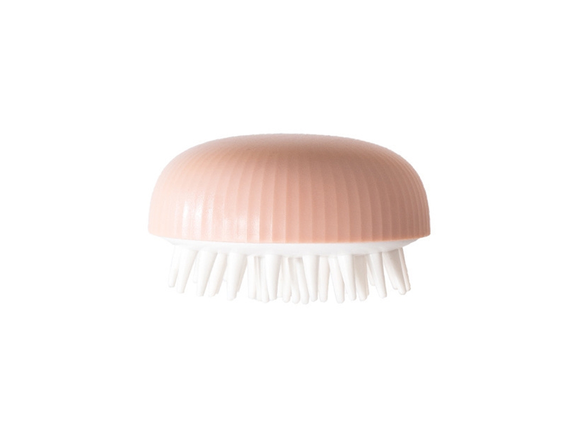Escova de Xampu Massageador para Couro Cabeludo e Cabeça para Crescimento de Cabelo Caspa e Couro Cabeludo Seco Rosa