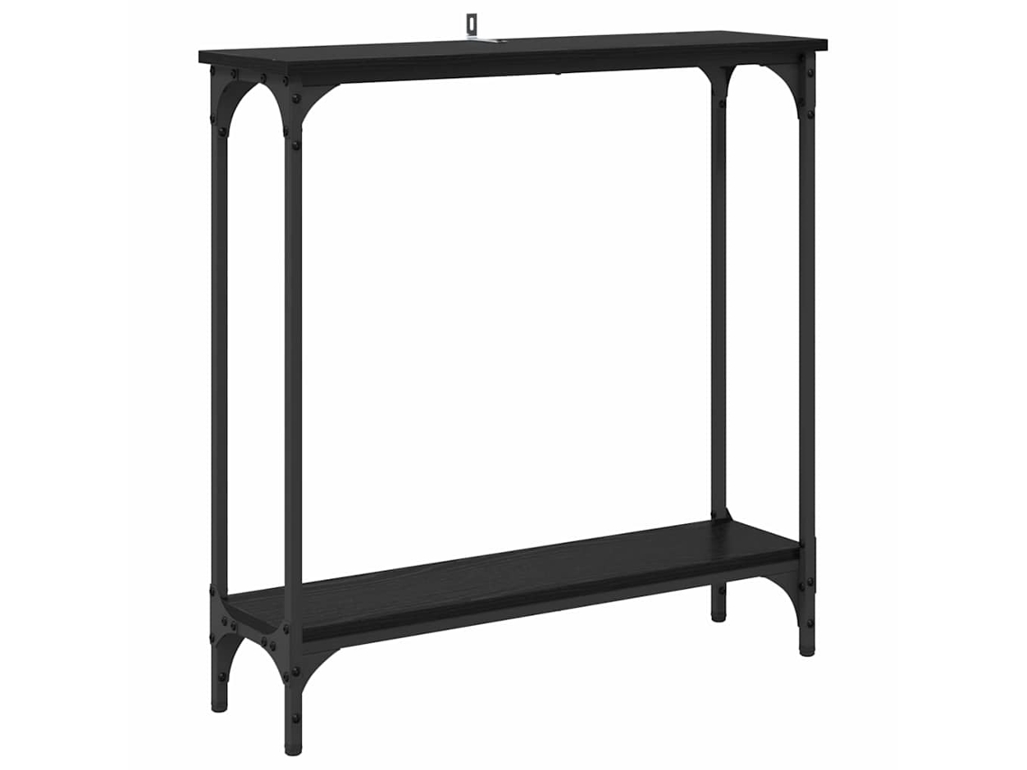 Aparador Carvalho Preto 75x22,5x75 cm Madeira Processada MAISON EXCLUSIVE