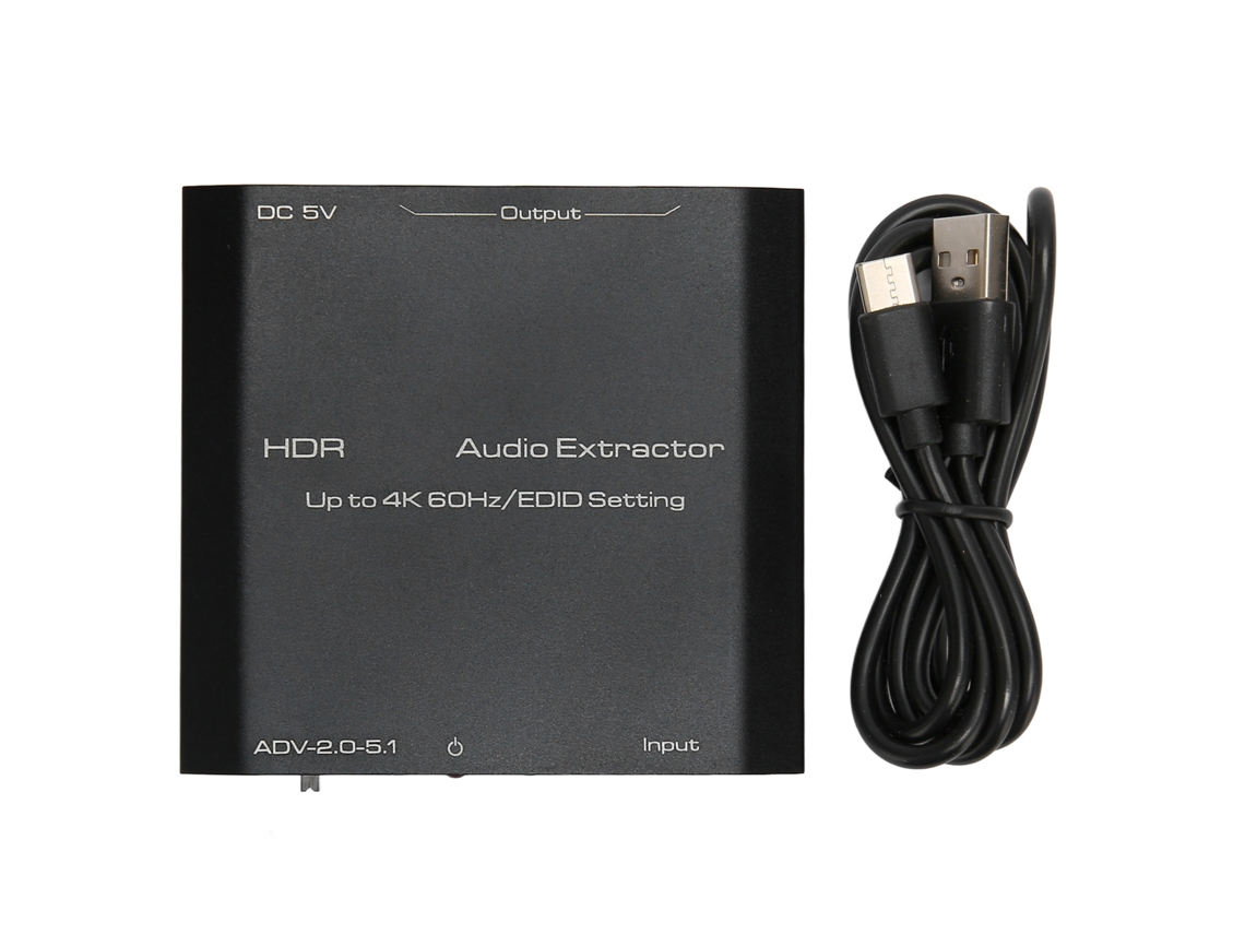 Aetheria extrator de Áudio Interface Multimídia Hd Hdr Suporta 4k 60hz 5.1 Dts Pcm Conversor