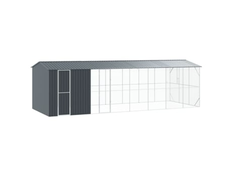 Gaiola Resistente Para Pássaros Ao Ar Livre Vidaxl Preto (310x838x247cm)