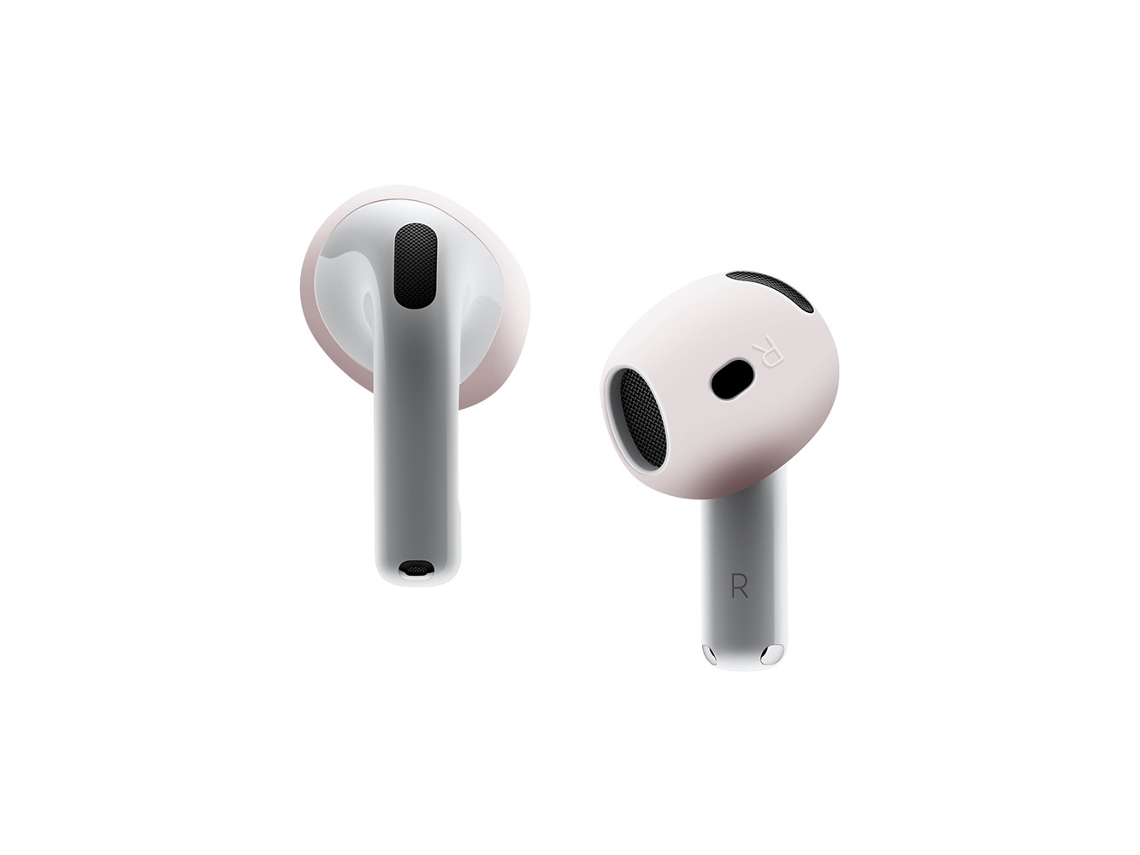 Capa Para Airpods4, Ponteiras De Silicone Para Orelha, 3 Pares (rosa Claro) Spqment