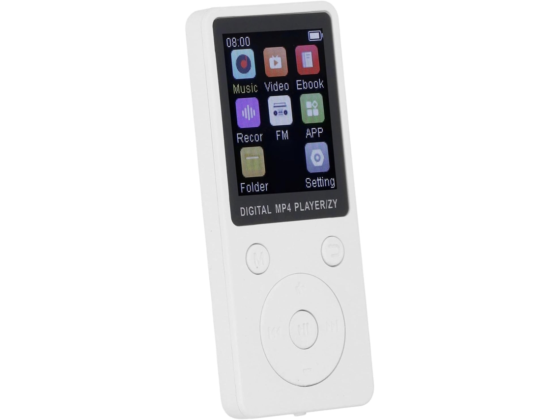 Reprodutor de MP3/MP4, Tela, Bluetooth 5.0, 16 GB/128 GB, Alto-falante, Esportivo, com Vídeo HiFi de 1,8"