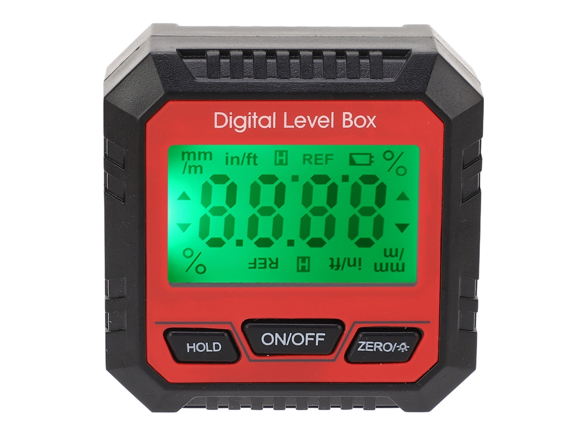 Nível Digital Caixa Magnética Buscador Ângulo Protractor Inclinômetro Para Carpintaria Construção Alfaiataria Vermelho