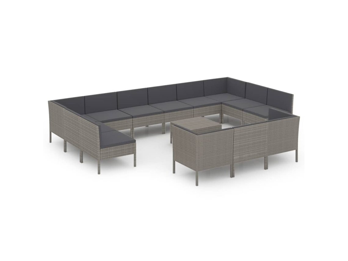 Garden Lounge Set, Garden Lounge Sets Vidaxl Cinzeto Rattan / Vime (n/a)