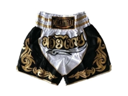 Calções Tradicionais Tailandeses De Boxe, Kickboxing, Muay Thai E Mma | Branco E Preto | Tamanhos Infantis E Adultos | Tailândia Brilvibera