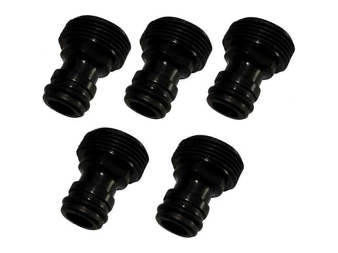 5x Adaptador De Conexão Rápida Para Mangueira Com Rosca Macho De 3/4 Polegadas C17785