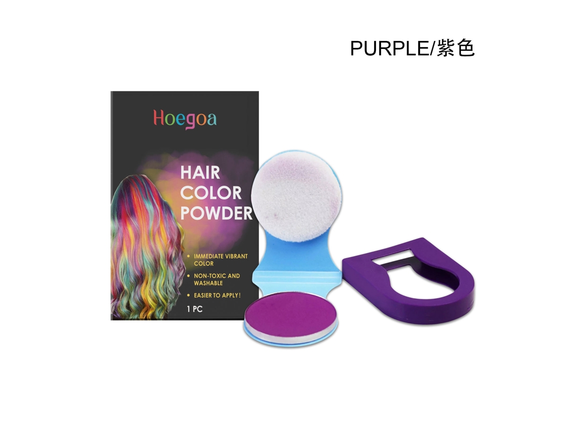 Pó de Tinta Roxo Cabelo Profissional Duradouro